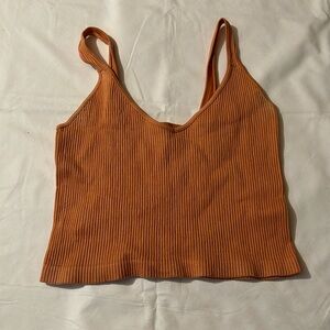 Solid Color Textured Cropped Top